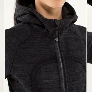 Black grey Lululemon scuba hoodie size 2